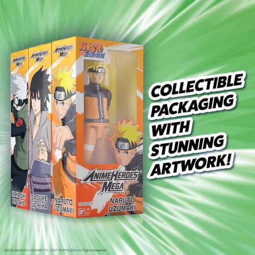 ANIME HEROES Sasuke shelf-ready packaging on the Naruto shelf.