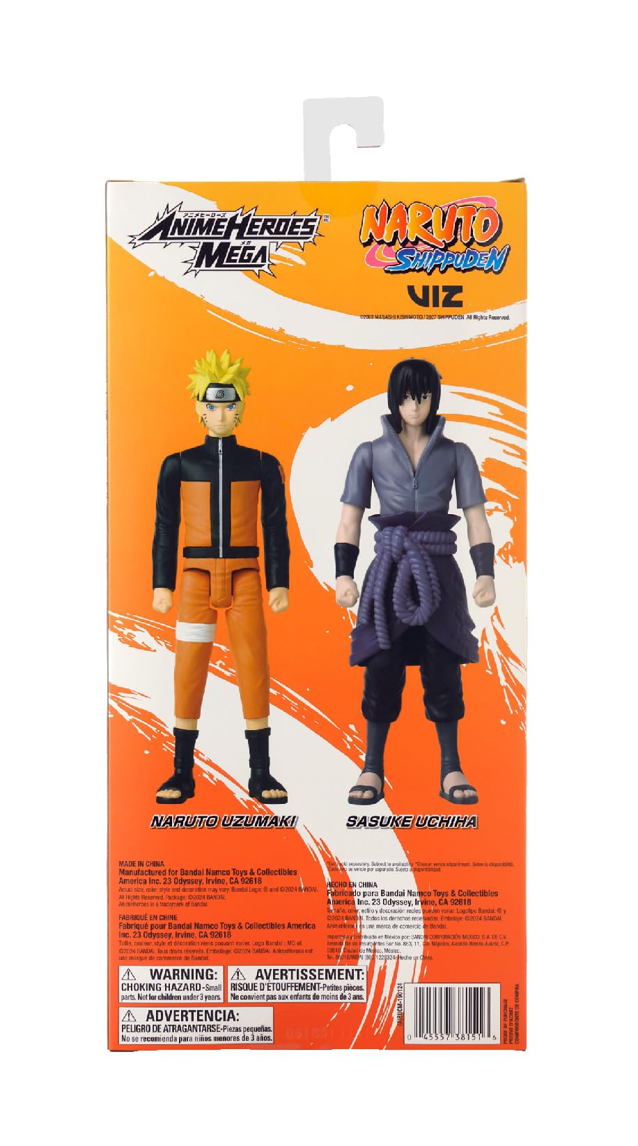 ANIME HEROES Naruto Uzumaki 12-inch on shelf display.