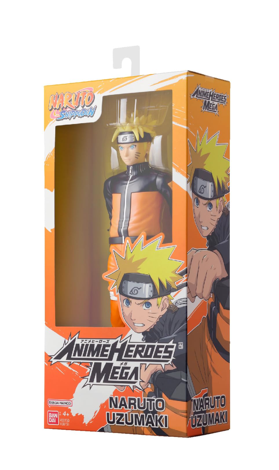 ANIME HEROES Naruto Uzumaki 12-inch pose-ready figure without a stand.
