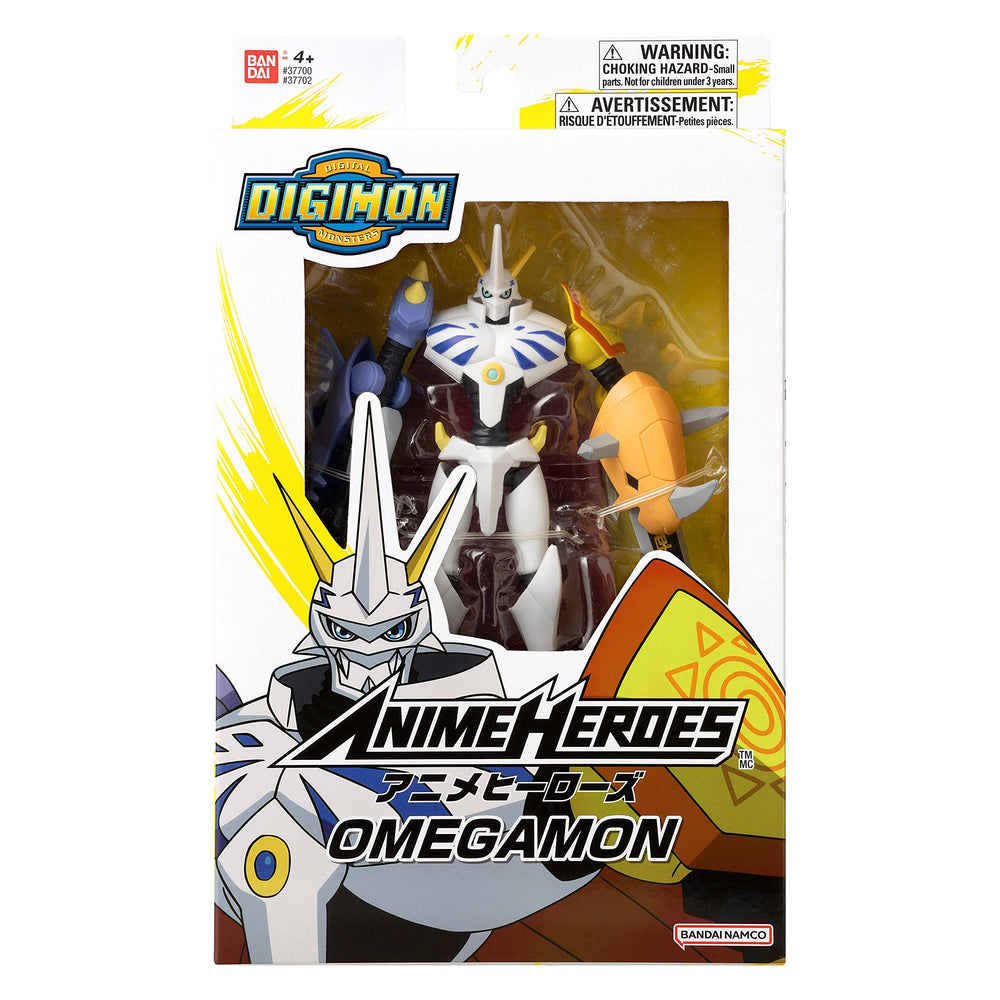 ANIME HEROES Omegamon detail sculpt for true-to-show look.
