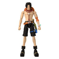 ANIME HEROES Portgas Ace figure detail highlights decoration and authentic styling.