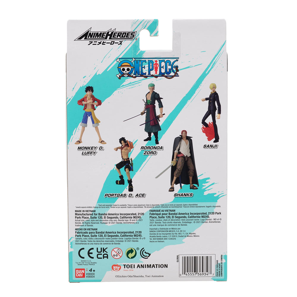 ANIME HEROES Portgas Ace profile shows accurate silhouette and scale.