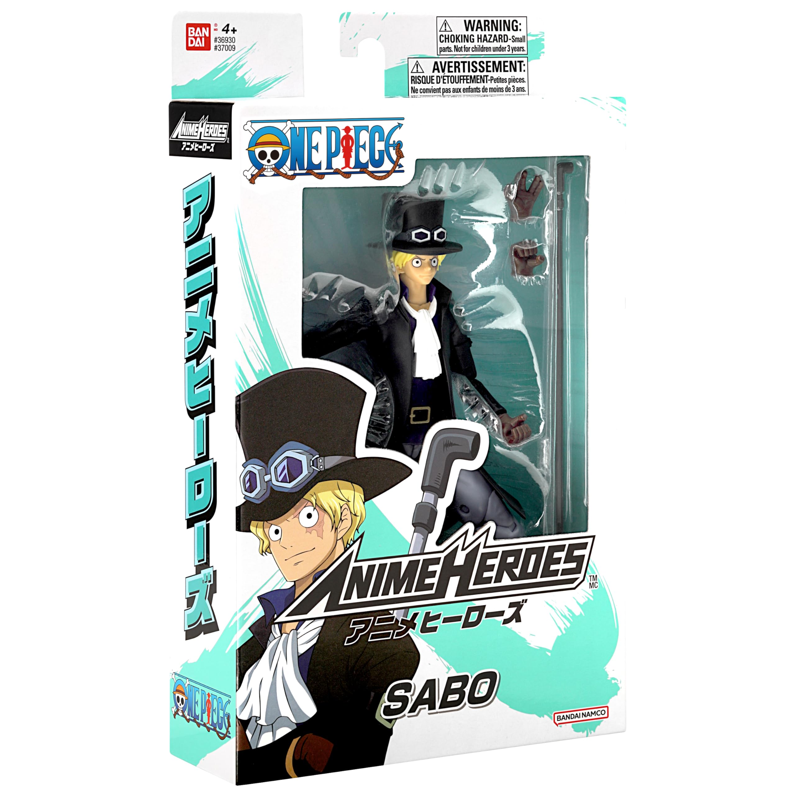 ANIME HEROES Sabo dynamic pose ready for display on a collector shelf.
