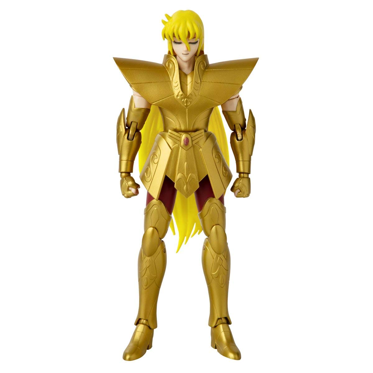 Virgo Shaka figure ready for display with other Saint Seiya figures