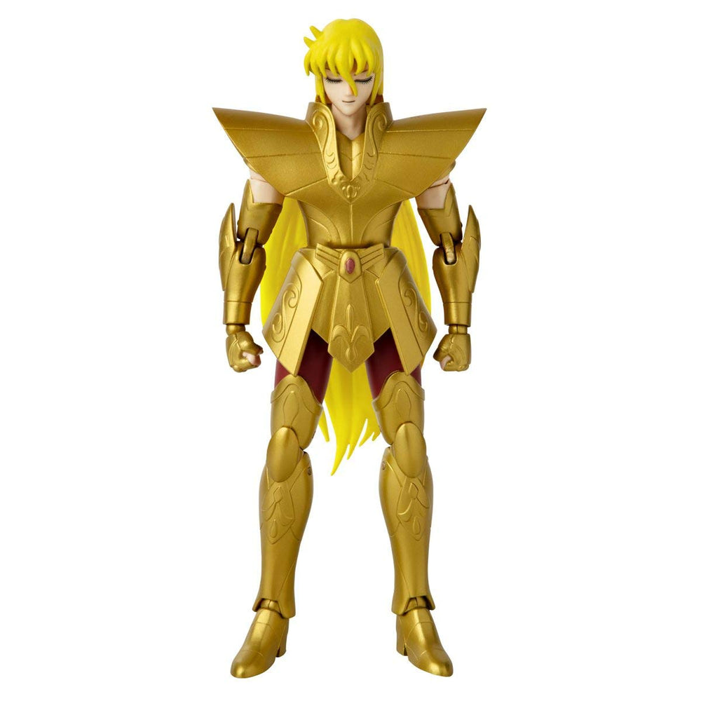 Virgo Shaka figure ready for display with other Saint Seiya figures