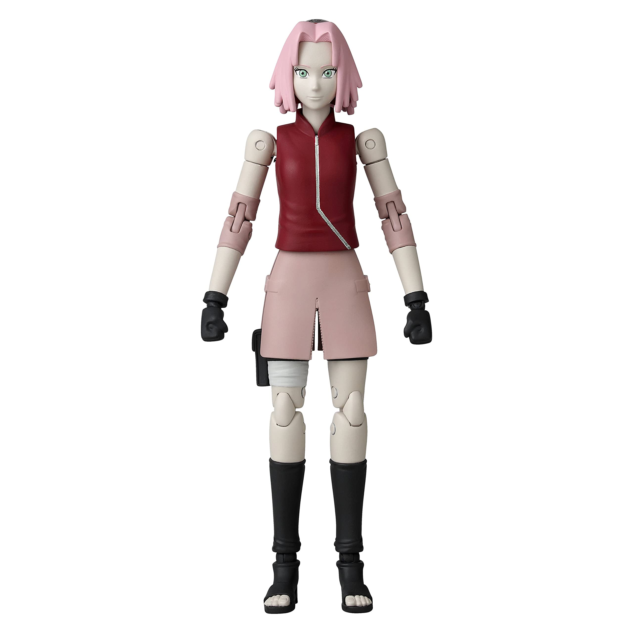 ANIME HEROES Sakura Haruno figure front pose showcases dynamic readiness.