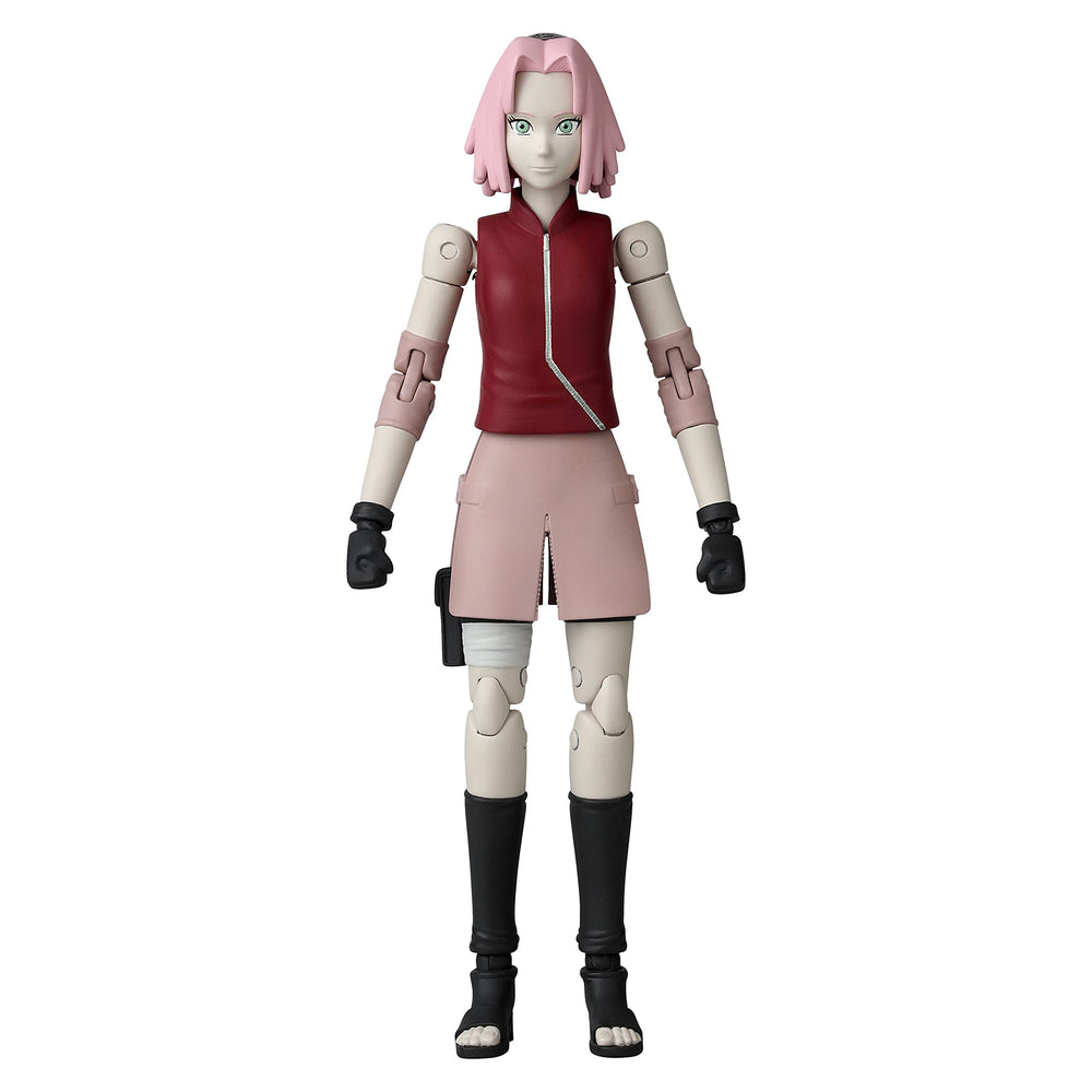 ANIME HEROES Sakura Haruno figure front pose showcases dynamic readiness.
