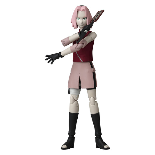 ANIME HEROES Sakura Haruno figure packaging inspired by manga art for premium display.