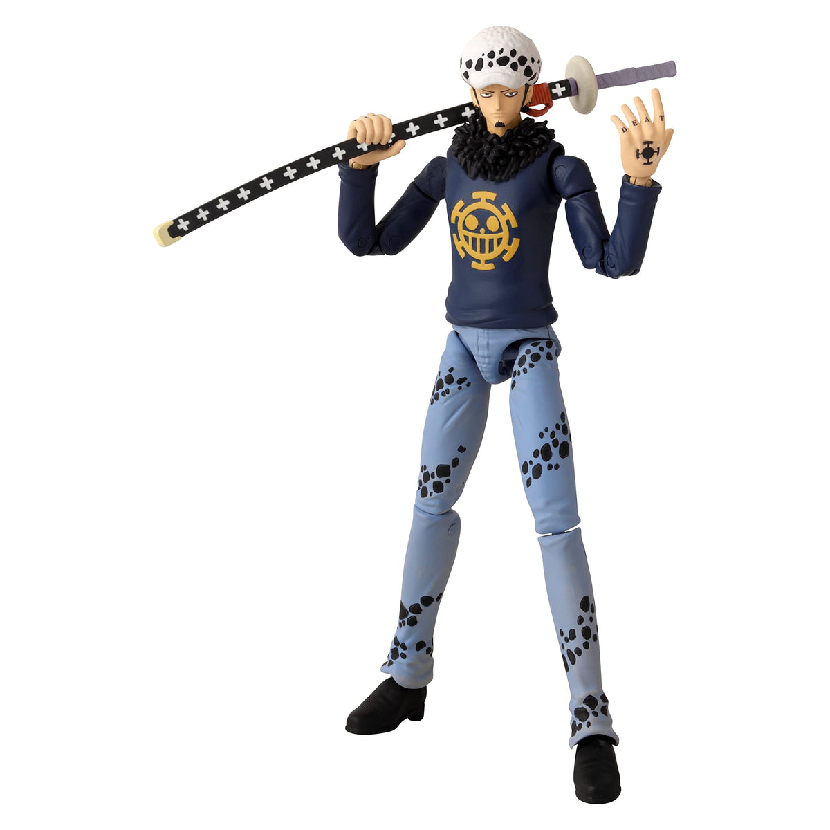 ANIME HEROES Trafalgar Law front-view figure for dynamic posing and display.