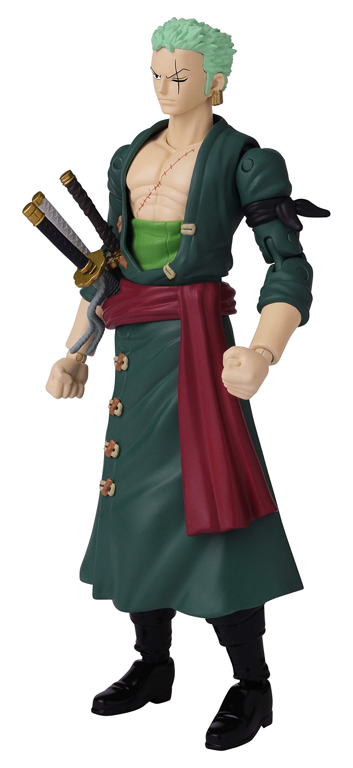 ANIME HEROES Zoro with switchable hands and accessories for versatile posing.