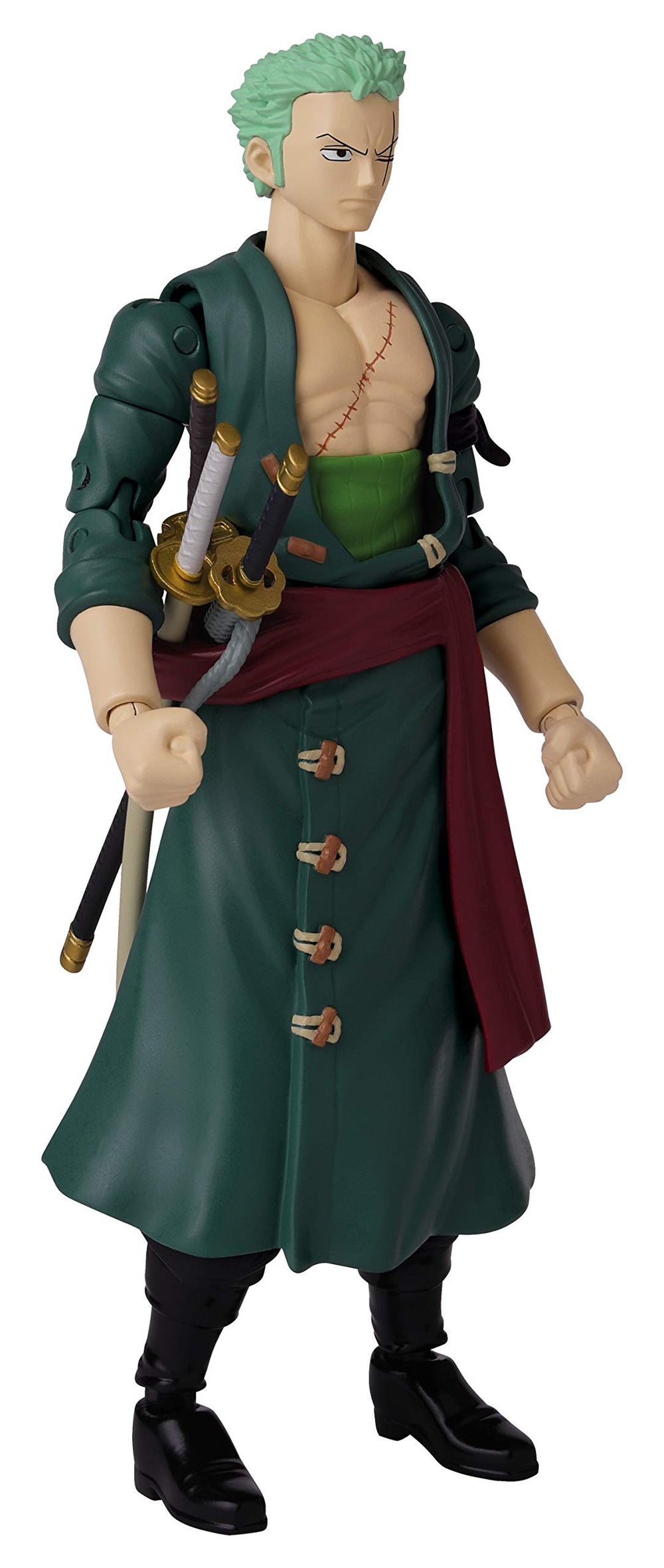 ANIME HEROES Zoro premium packaging with manga-inspired design for display shelf appeal.
