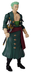 ANIME HEROES Zoro premium packaging with manga-inspired design for display shelf appeal.
