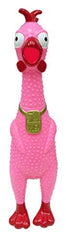 Animolds rubber chicken toy for kids provides silly play and optional stress relief.