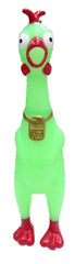 Animolds Squeeze Me glow-in-the-dark chicken toy entices dogs during evening play