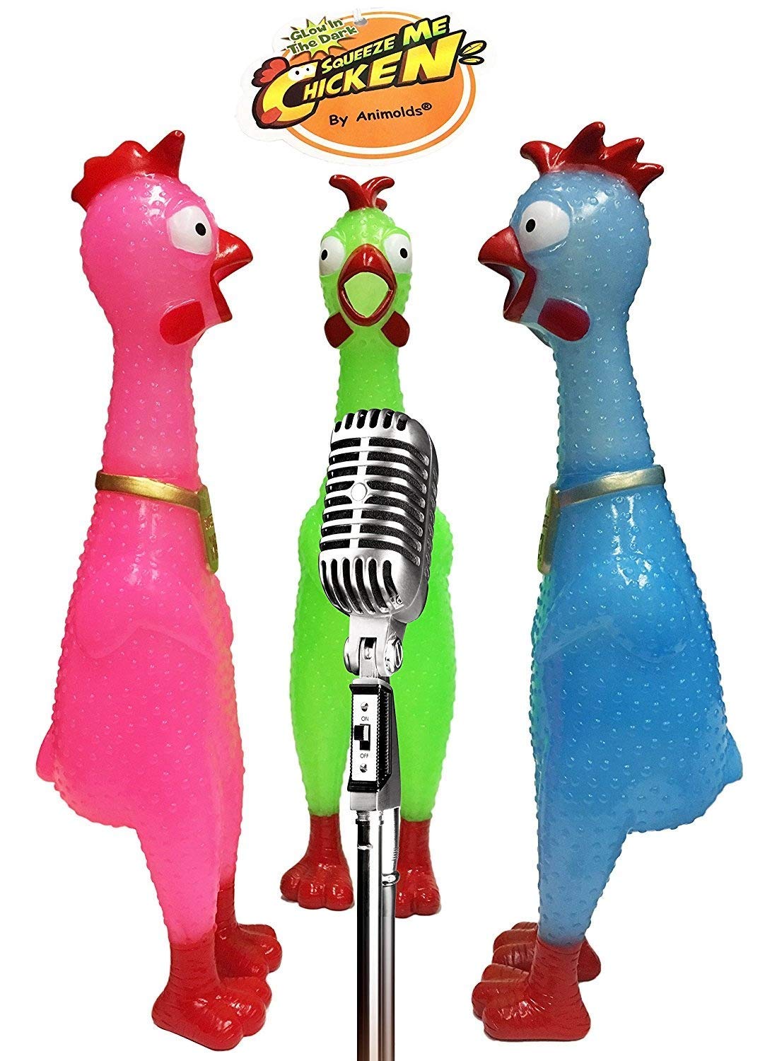 No batteries needed; the squeeze triggers a signature loud scream