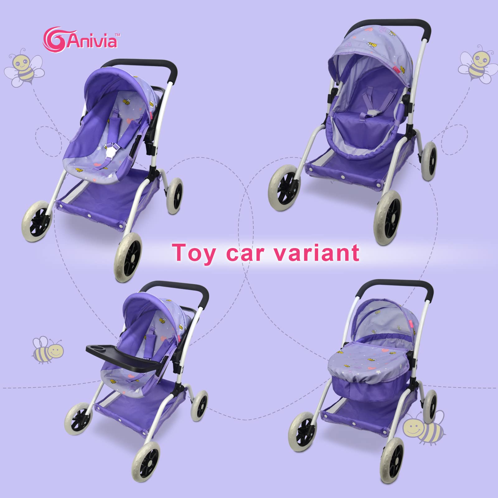 ANIVIA doll high chair for dolls supporting practical dining play