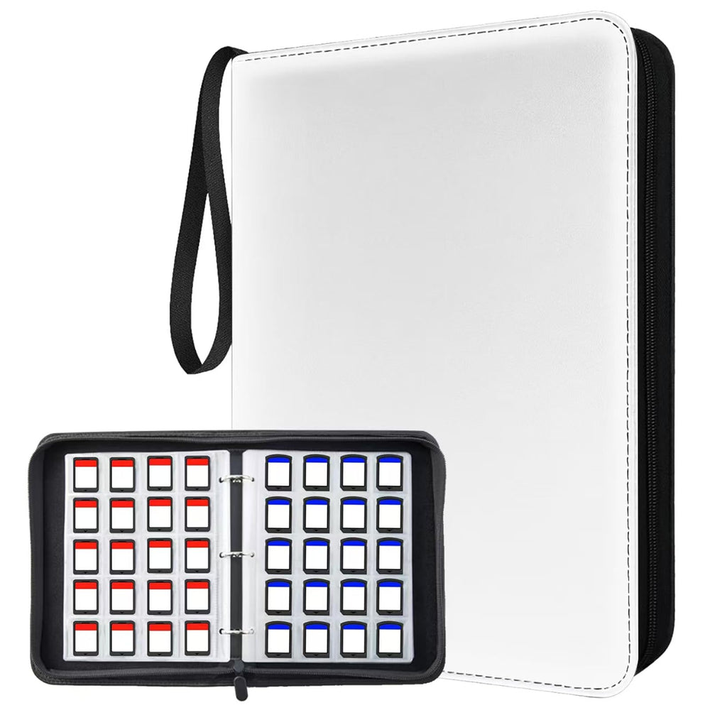 ANIXITECH 300-slots binder front cover with durable PVC sleeves for ACNH storage.
