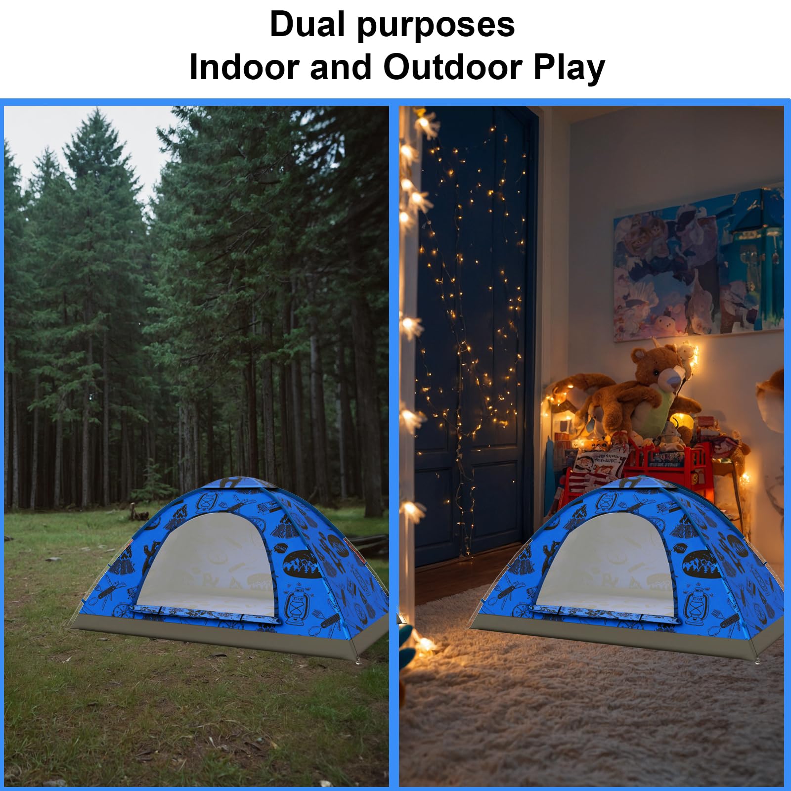 ANJ Outdoors KidzAdventure 2 in 1 tent packed compactly demonstrates portable design for kids' adventures.