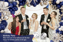 Anjerlfu silver confetti balloons add festive texture and shine