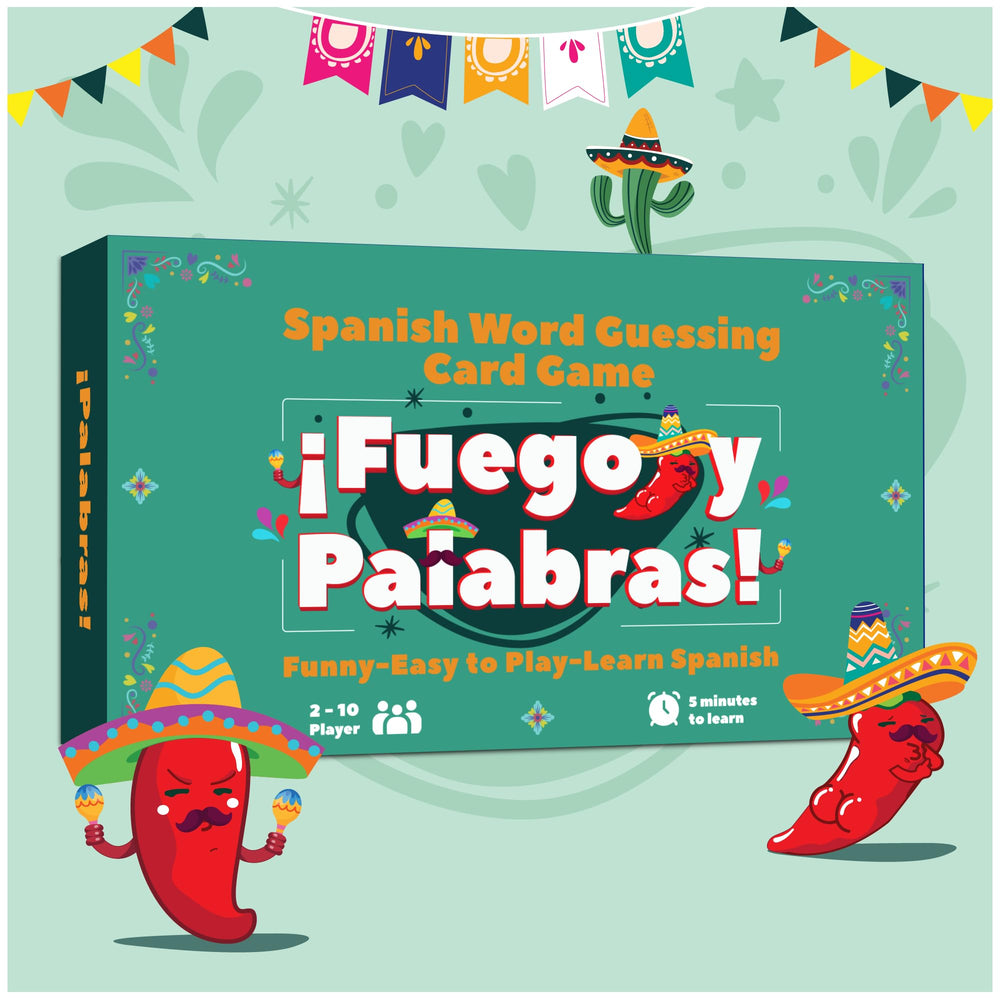 ANKAZA Spanish Games Taboo Charades box front showcases vibrant artwork for family fun.