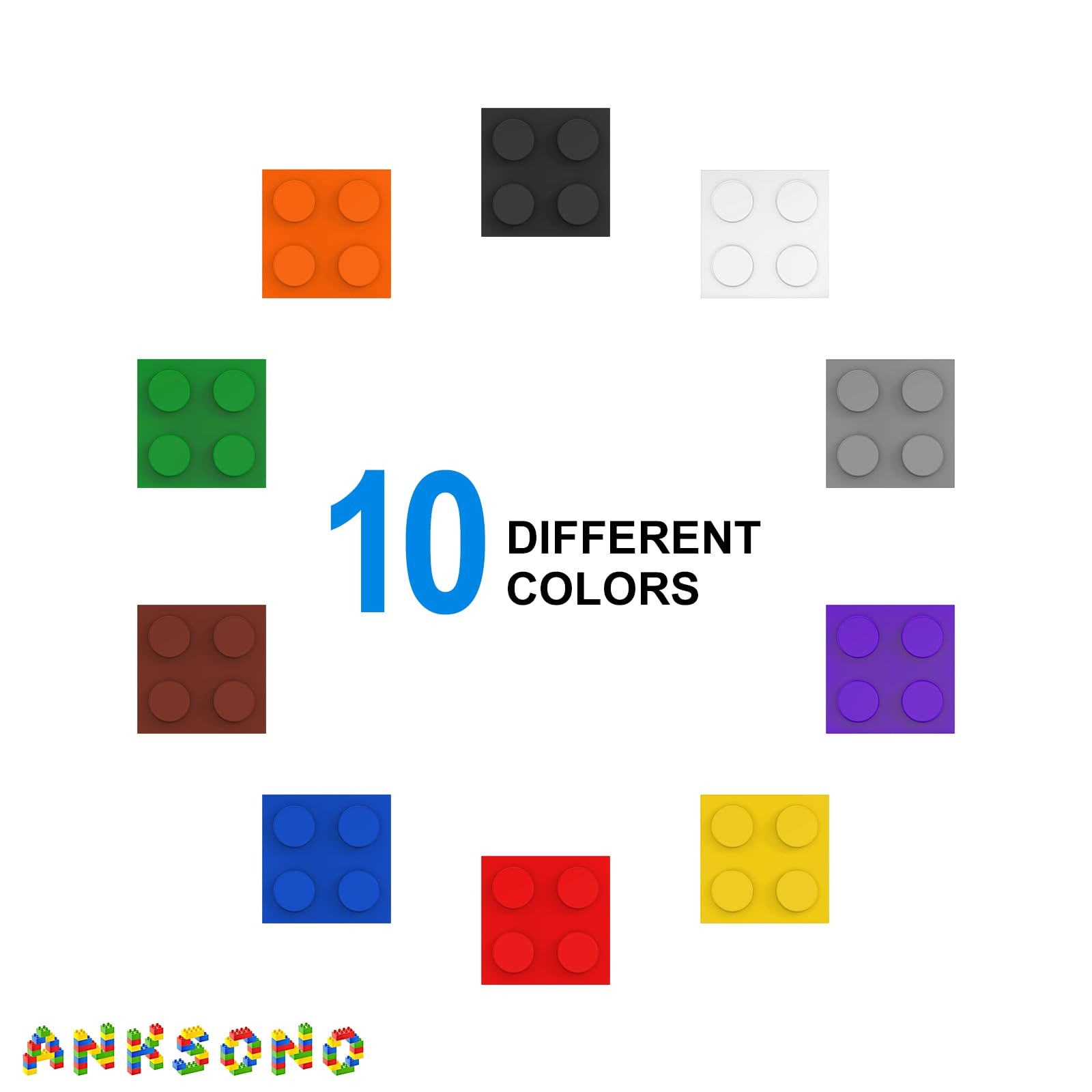 Anksono bricks enable creative buildings, cars, and trains