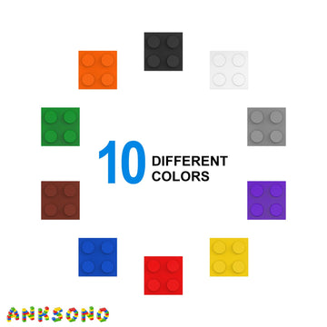 Anksono bricks enable creative buildings, cars, and trains