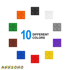 Anksono bricks enable creative buildings, cars, and trains