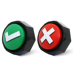 ANLIKY Right Wrong Button packaging reveals a gift-ready two-pack