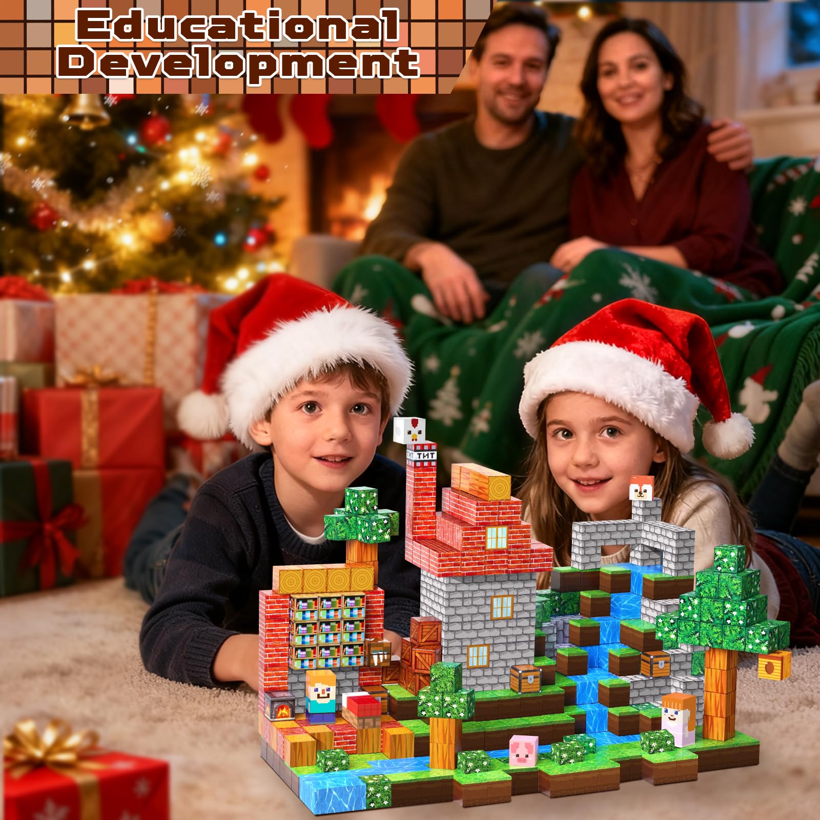 Annexfun Grassland Blocks Trees and Blossoms spark nature-themed play
