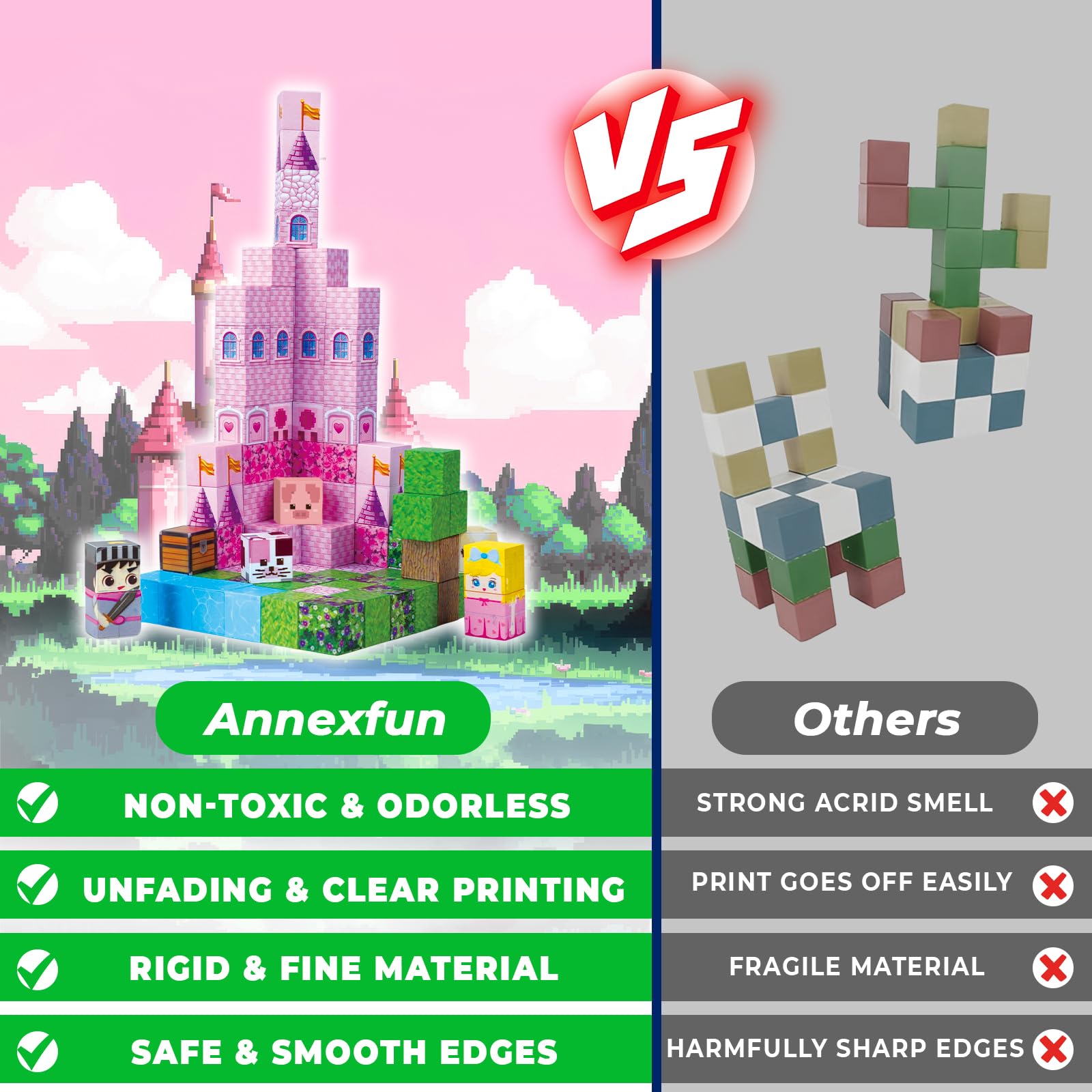 Annexfun colorful blocks offer vibrant sensory engagement
