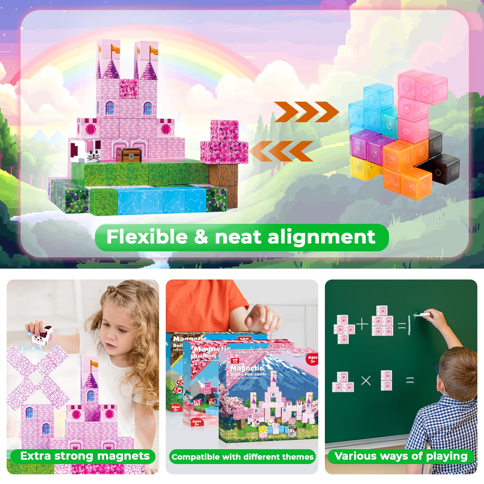Annexfun kid play session building with magnets