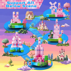 Annexfun magnetic blocks show towers and moat for creativity
