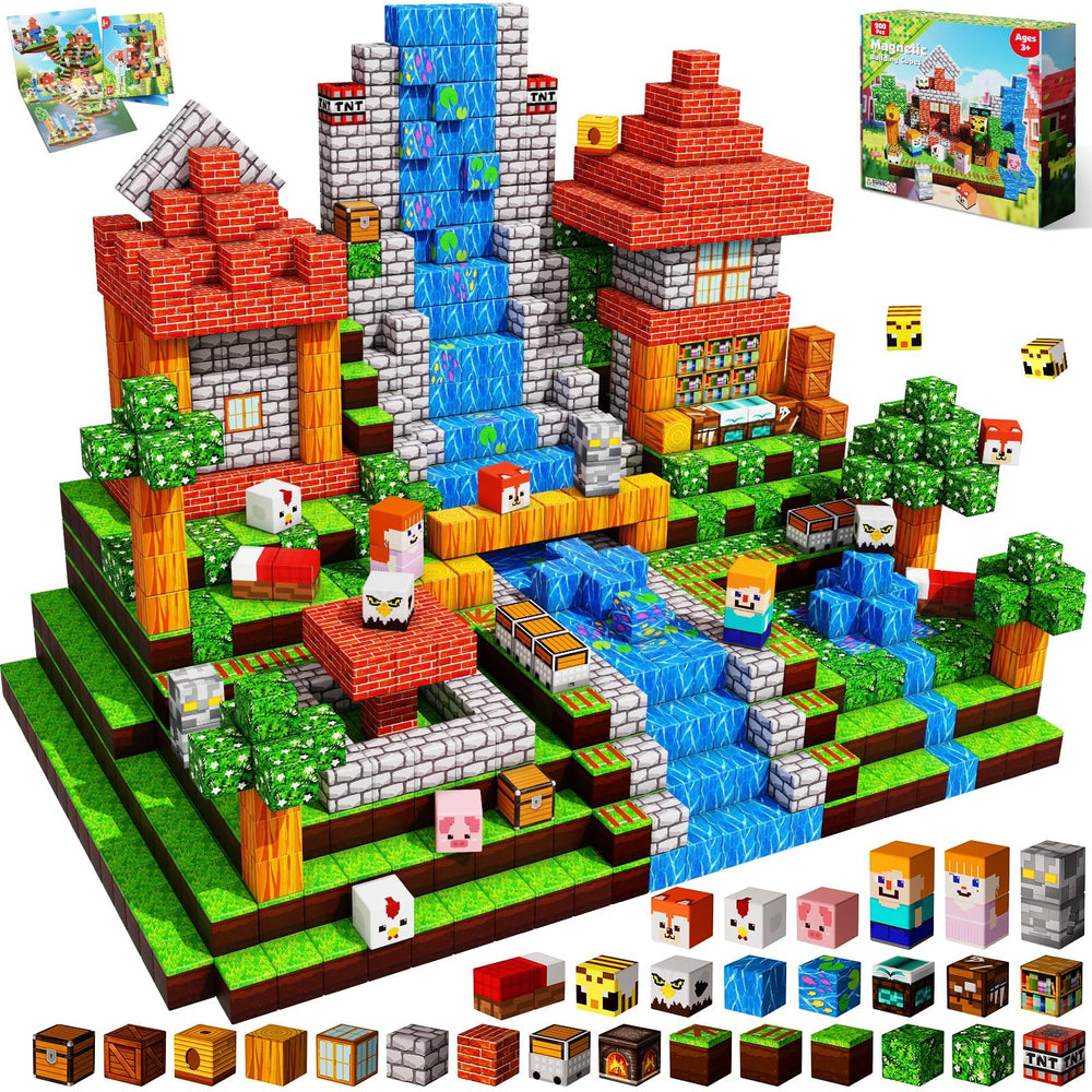 Annexfun magnetic blocks showcase a vibrant 200-cube set ready for open-ended building and creativity