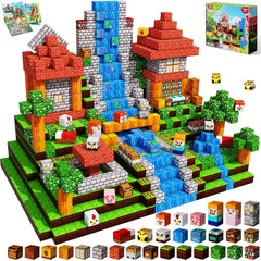 Annexfun magnetic blocks showcase a vibrant 200-cube set ready for open-ended building and creativity