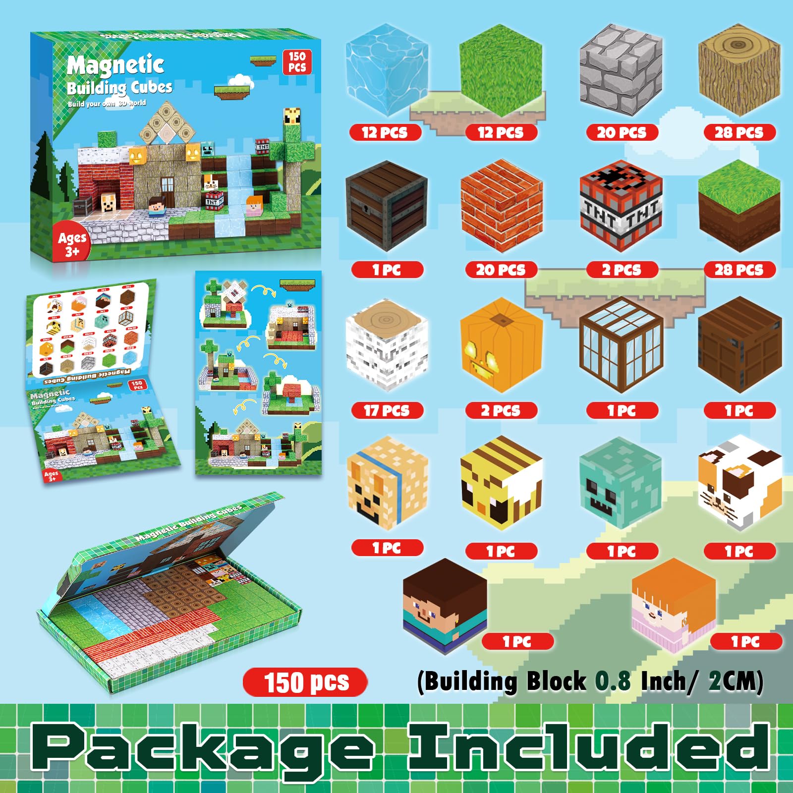 Annexfun magnetic blocks assembly play: versatile pieces for durable, imaginative structures.