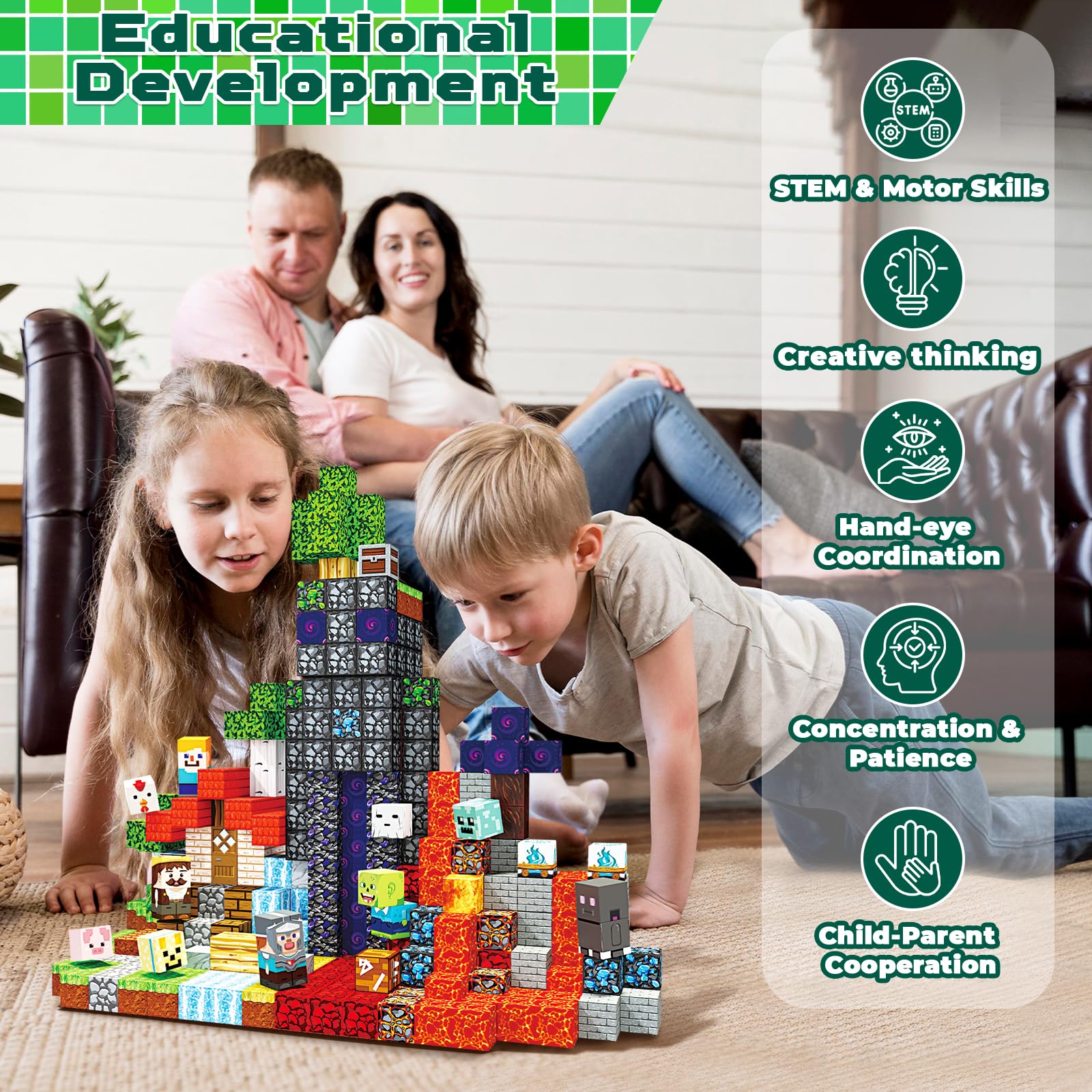 Classroom activity with Annexfun Magnetic Blocks for group learning