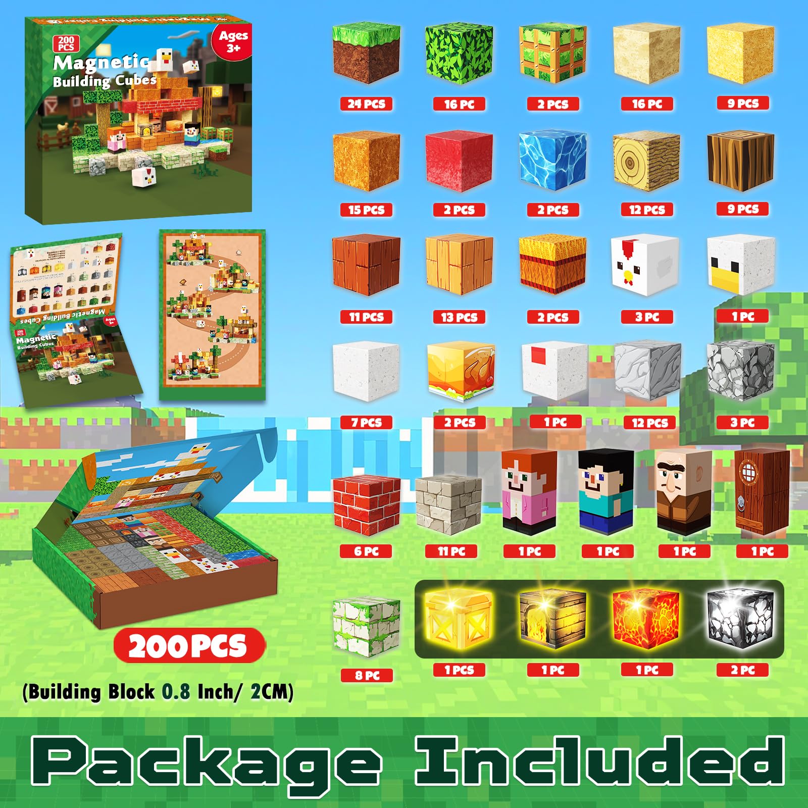 Annexfun magnetic blocks cubes offer sturdy structures and flexible connections.