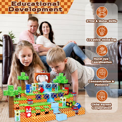 Annexfun Magnetic Blocks encourage family bonding through screen-free, hands-on play