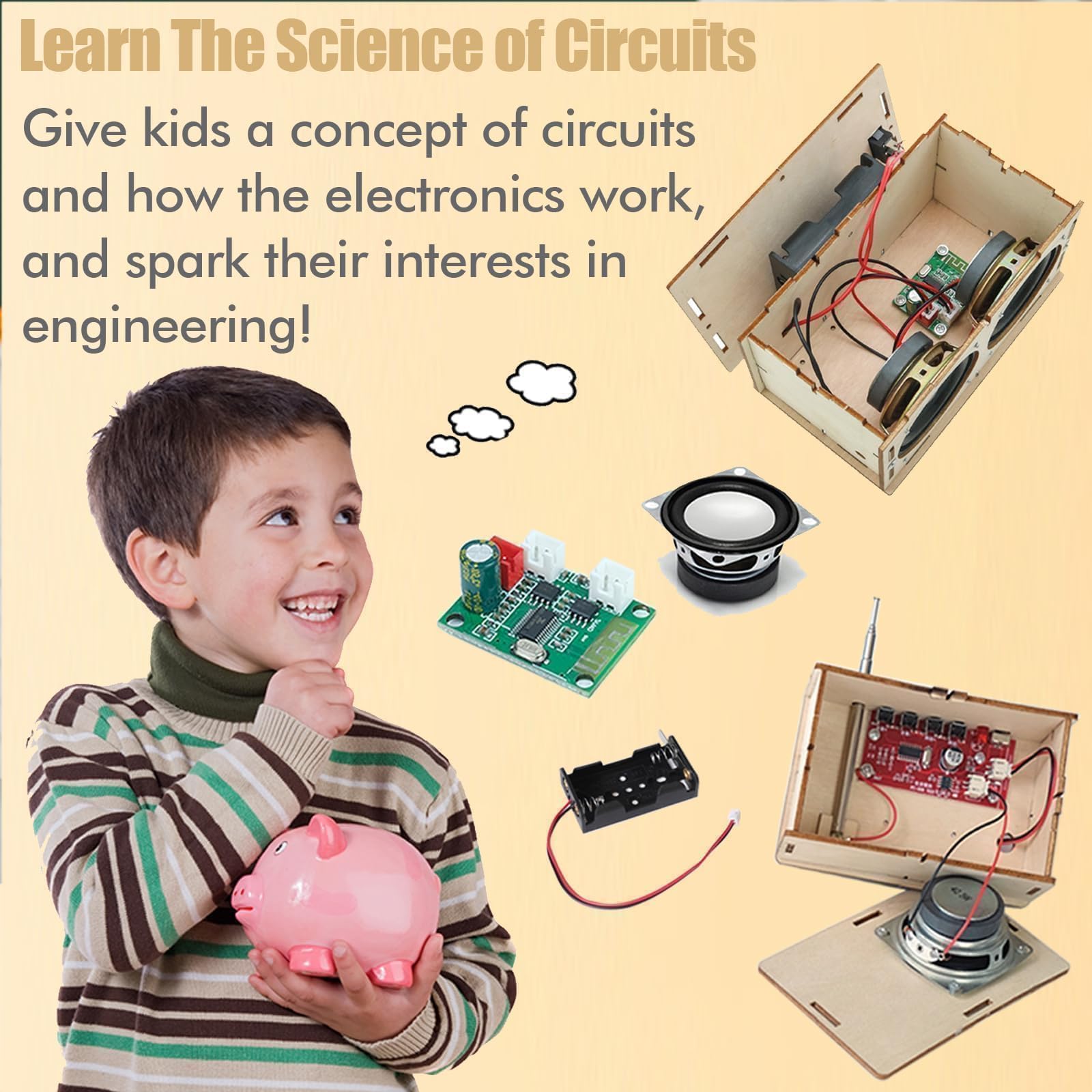 ANNISOKA radio kit parts handson demonstrates easy-to-handle components for safe experimentation
