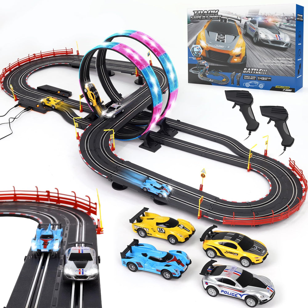 ANNKIE slot track overview with 20ft layout for exciting races