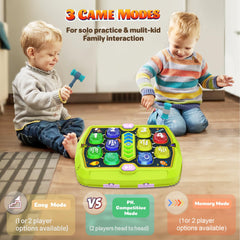 AN NKIE Whack Game Mole Toy showing modes for varied challenges