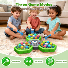 Mode switch lets Easy, Competitive, and Memory play for versatile learning.