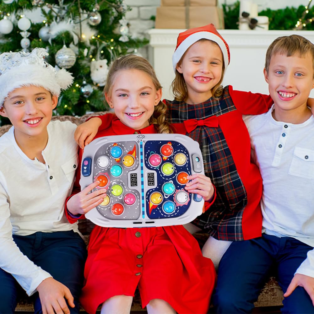 ANNKIE Whack Mole Game lights and sounds create an immersive play atmosphere.