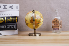 Brown finish complements any decor while highlighting geographic details