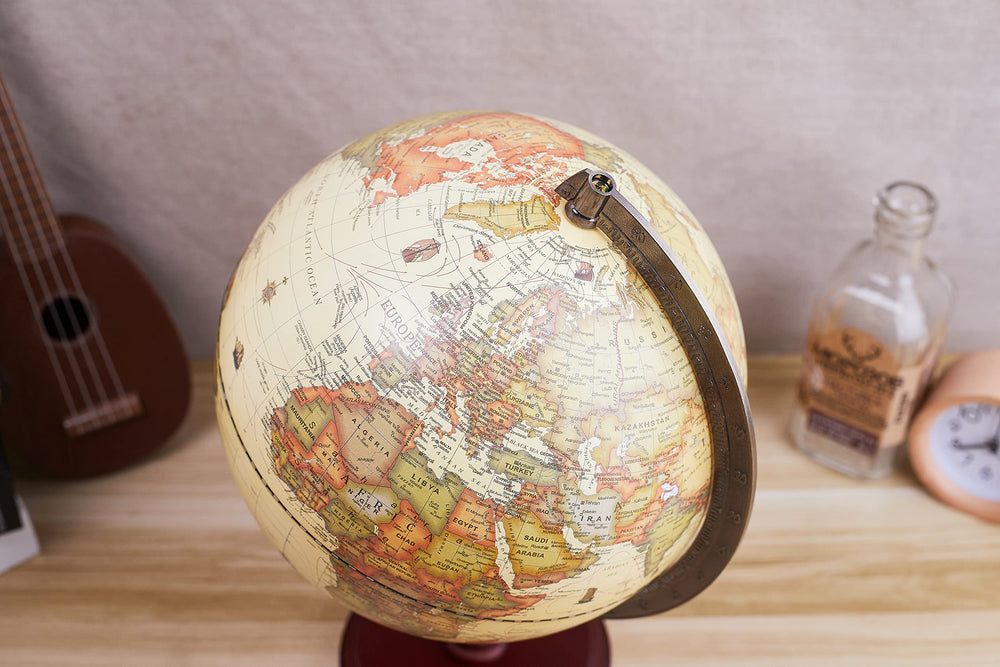 Annova Antique Globe on a desk adds timeless office style