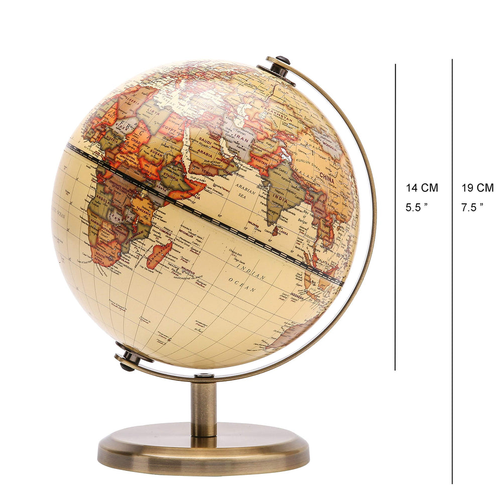 Sturdy stand enables smooth globe rotation for interactive geography exploration