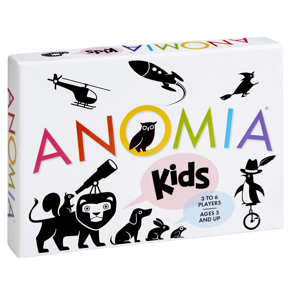 Anomia Kids decks with 48 image cards fuel fast, engaging family play