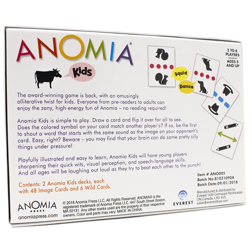Anomia Kids instruction guide simplifies setup for new players