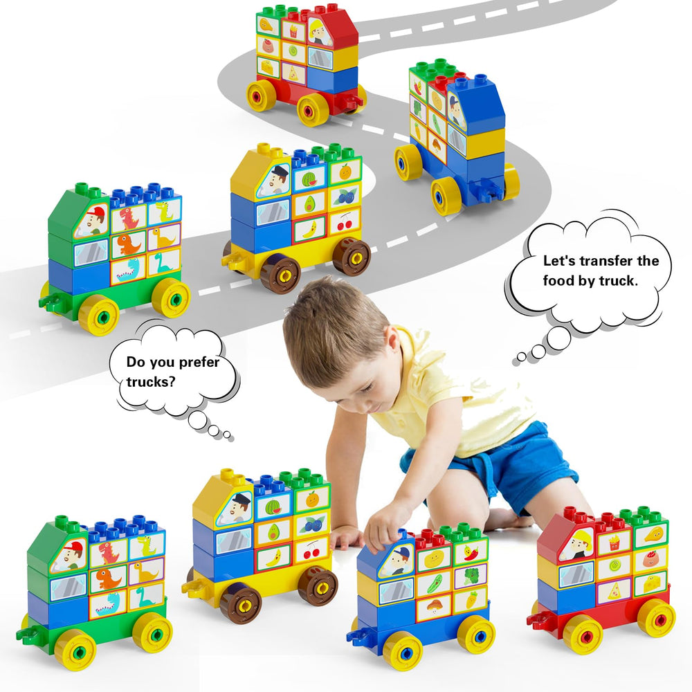 Anpcso dinosaur and car set enabling storytelling and transport adventures for kids