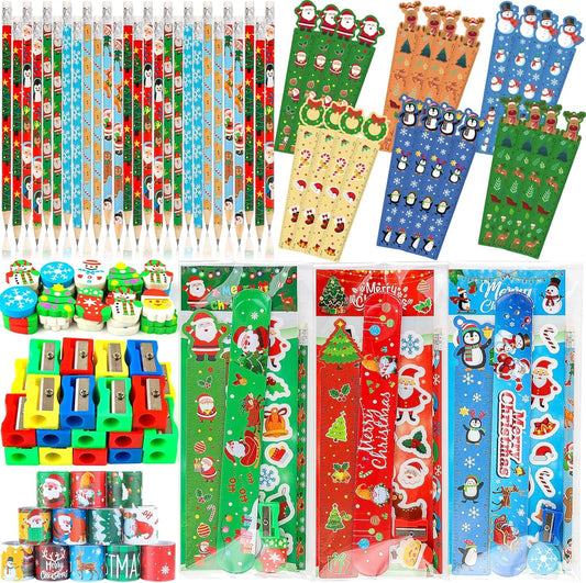 ANPHILE 28-pack Christmas pencils for festive classroom crafts and gifts.